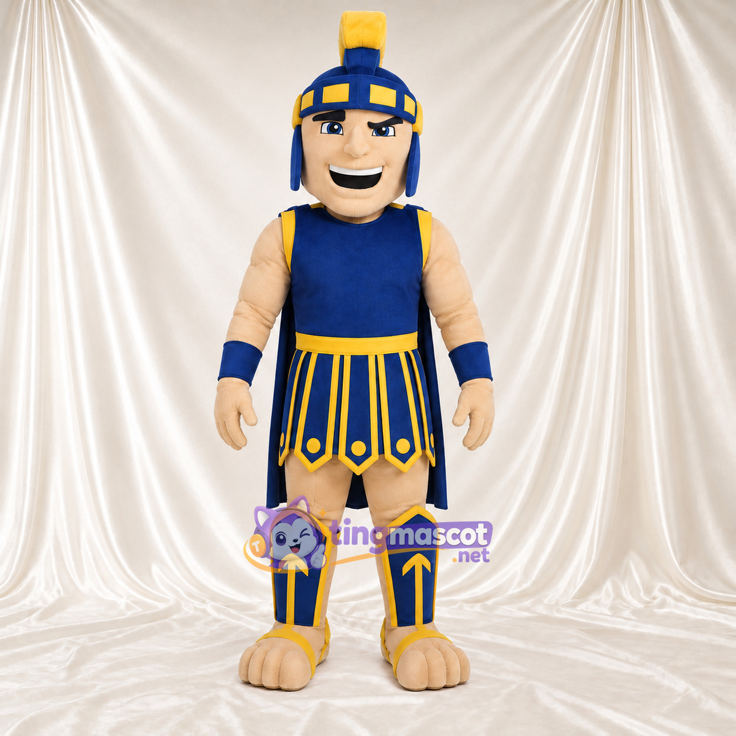 Costume de mascotte Soldat romain – bleu / doré – Uniforme (bleu / doré) Costume de mascotte Soldat romain – bleu / doré – Uniforme (bleu / doré)