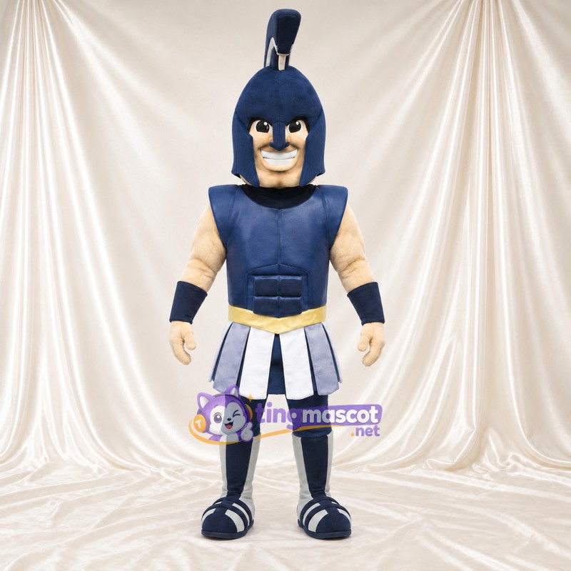 Costume de mascotte Soldat romain – bleu / blanc – Armure (bleu / blanc) Costume de mascotte Soldat romain – bleu / blanc – Armure (bleu / blanc)
