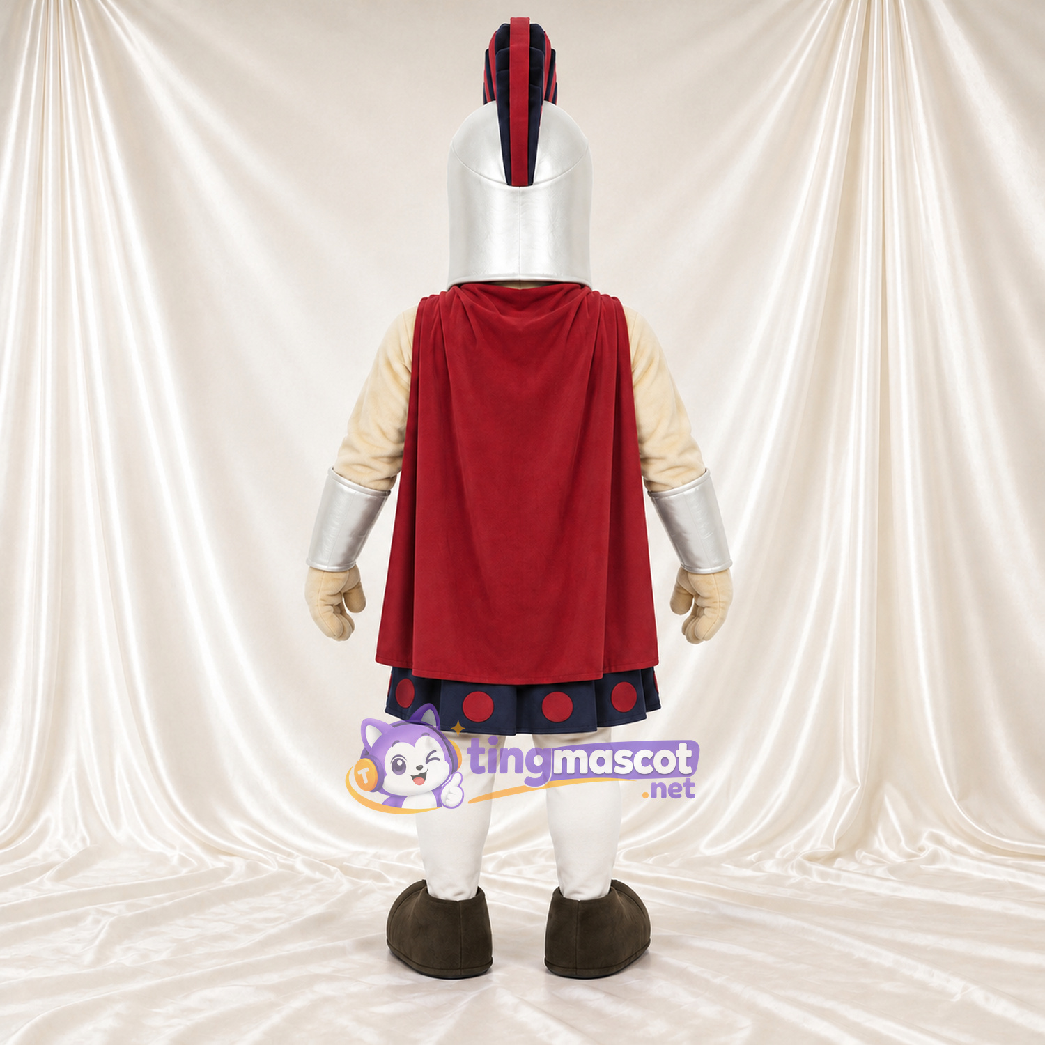 Costume de mascotte Soldat romain – argenté – Armure (argenté) Costume de mascotte Soldat romain – argenté – Armure (argenté)