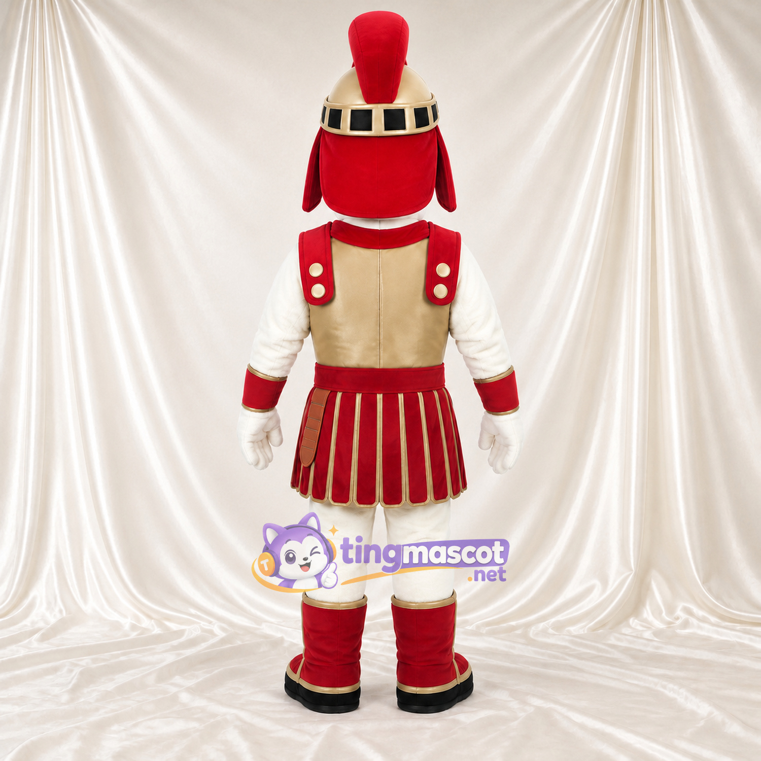 Costume de mascotte Soldat romain – rouge / doré – Armure (rouge / doré) Costume de mascotte Soldat romain – rouge / doré – Armure (rouge / doré)