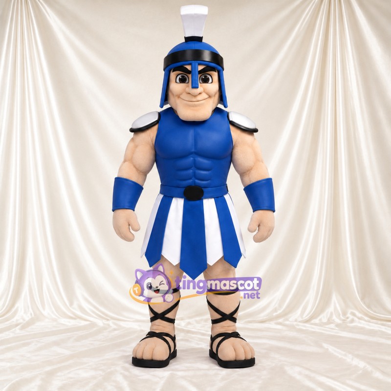 Costume de mascotte Soldat romain – bleu / blanc – Uniforme (bleu / blanc) Costume de mascotte Soldat romain – bleu / blanc – Uniforme (bleu / blanc)