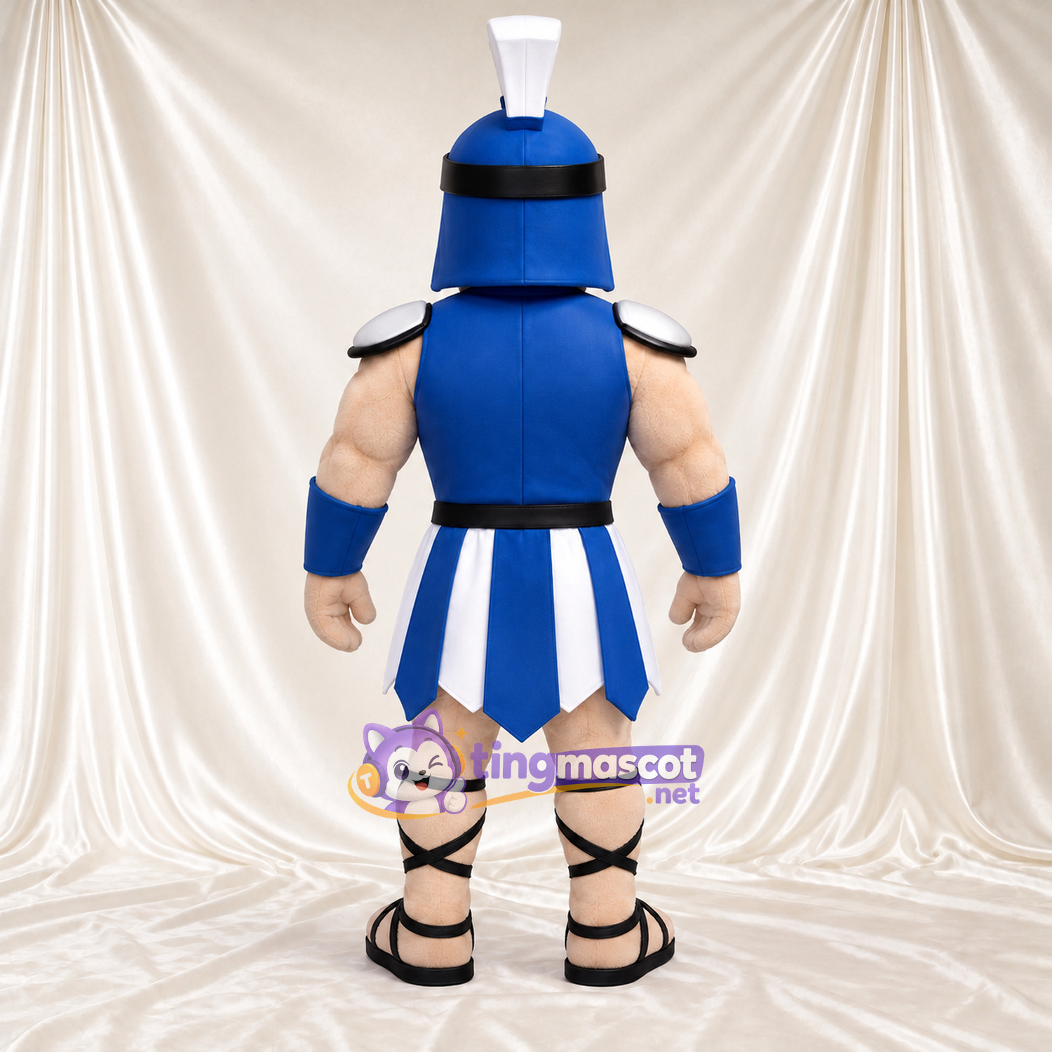 Costume de mascotte Soldat romain – bleu / blanc – Uniforme (bleu / blanc) Costume de mascotte Soldat romain – bleu / blanc – Uniforme (bleu / blanc)