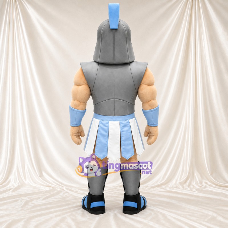 Costume de mascotte Chevalier – argenté / bleu – Armure (argenté); Jupe (bleu) Costume de mascotte Chevalier – argenté / bleu – Armure (argenté); Jupe (bleu)