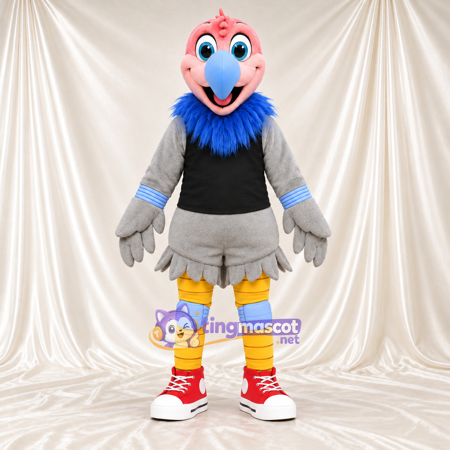 Costume de mascotte Perroquet – gris – Chemise Costume de mascotte Perroquet – gris – Chemise
