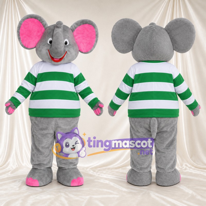 Costume de mascotte Éléphant – gris – Chemise