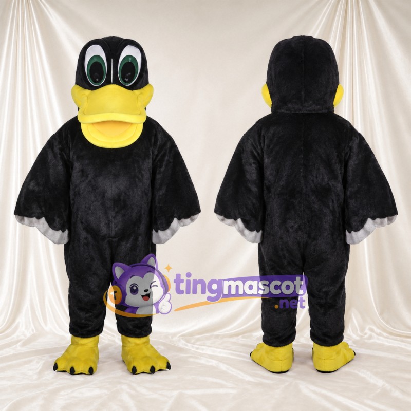 Black Duck Mascot Costume