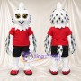 Costume de mascotte Hibou – blanc – Chemise (rouge); Short (noir)