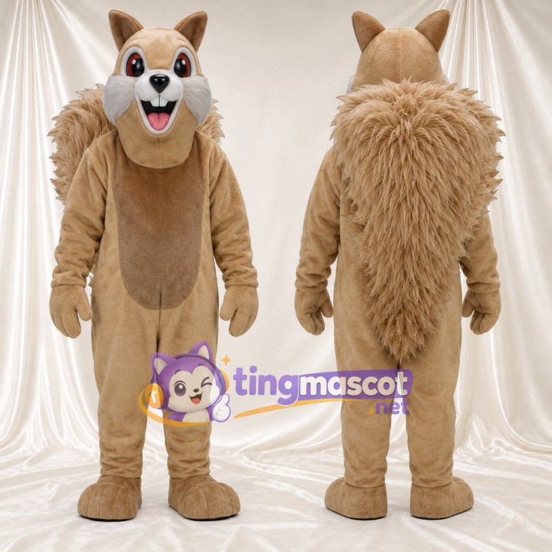 Costume de mascotte Écureuil – brun clair