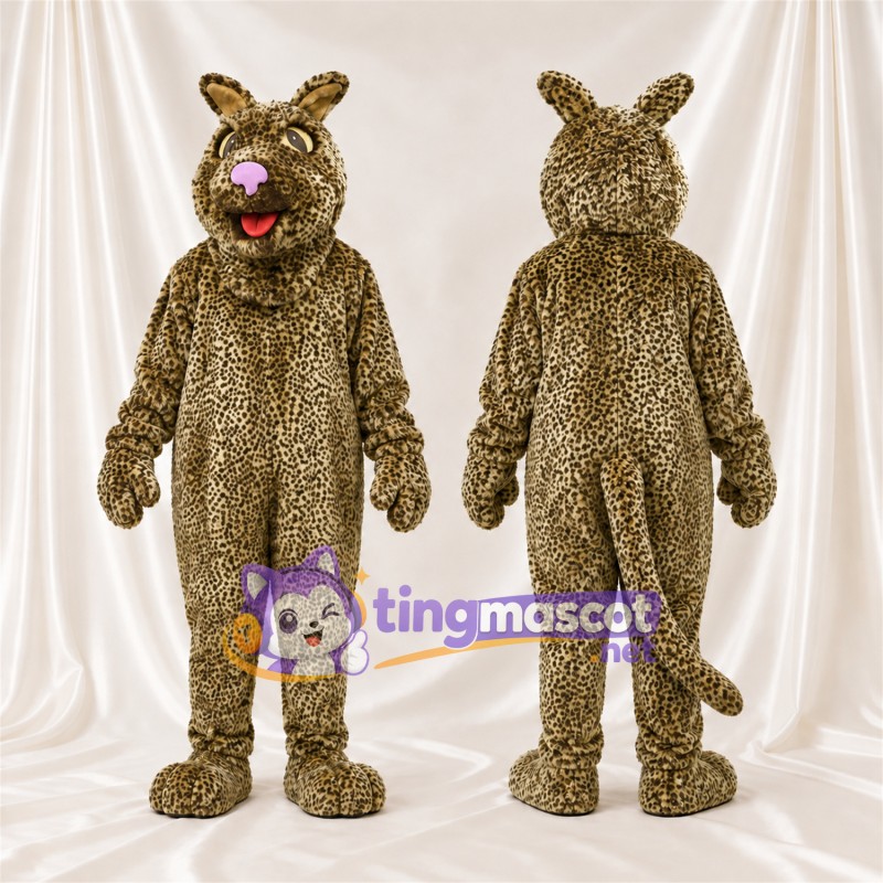 Costume de mascotte Chat sauvage – olive – Manteau