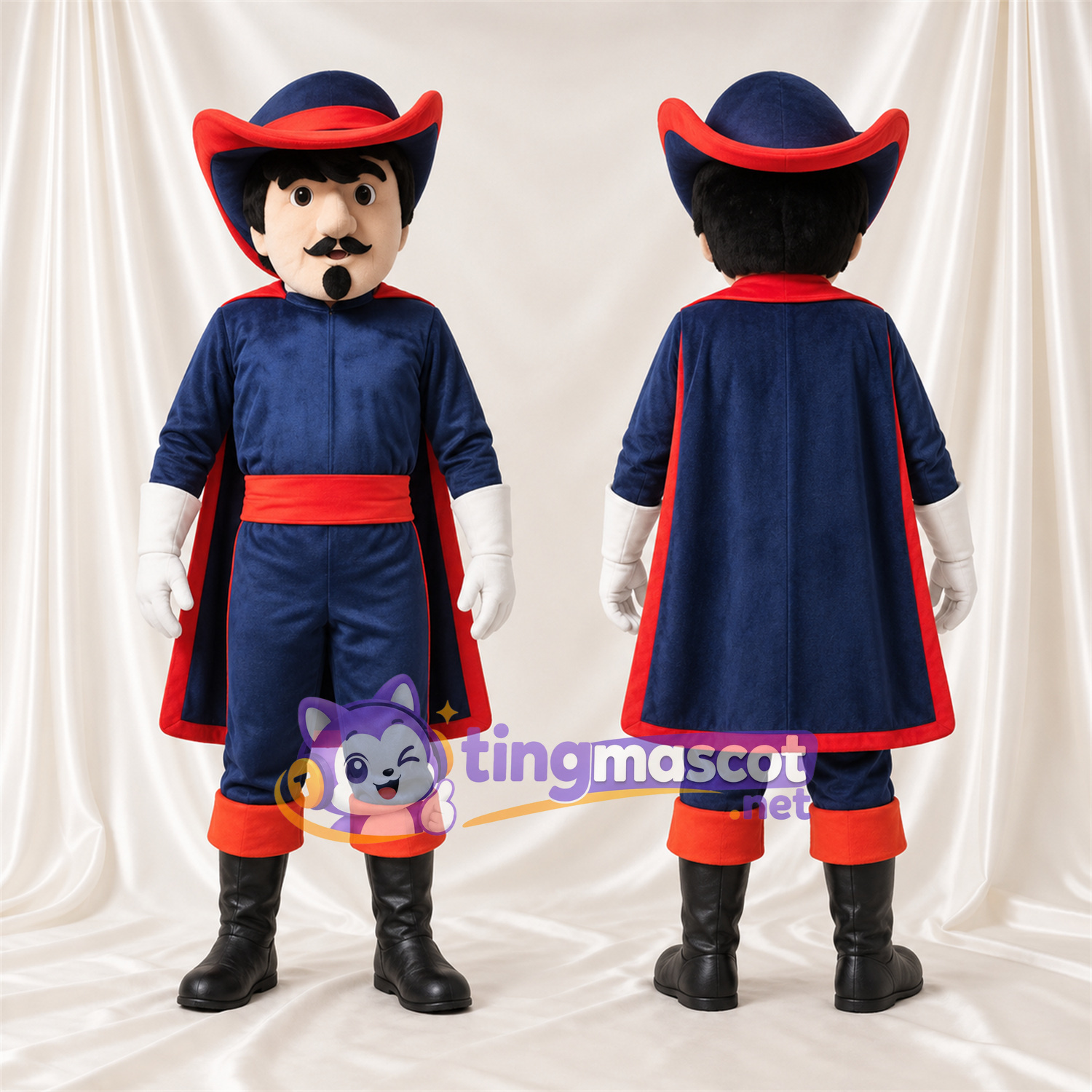 Maskottchenkostüm Pirat – blau / rot – Outfit (blau / rot) Maskottchenkostüm Pirat – blau / rot – Outfit (blau / rot)