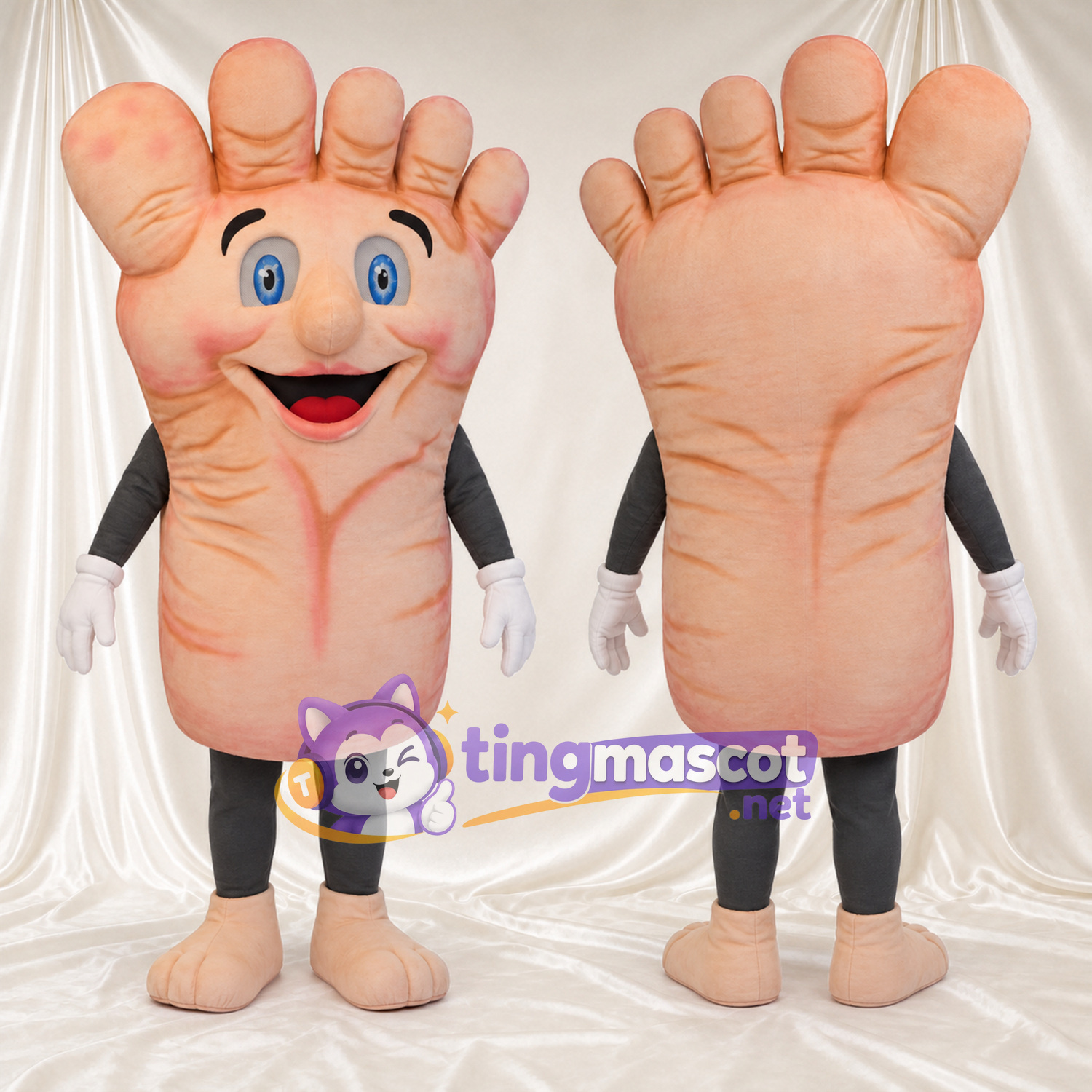 Costume de mascotte Pied – pêche – Pantalon Costume de mascotte Pied – pêche – Pantalon