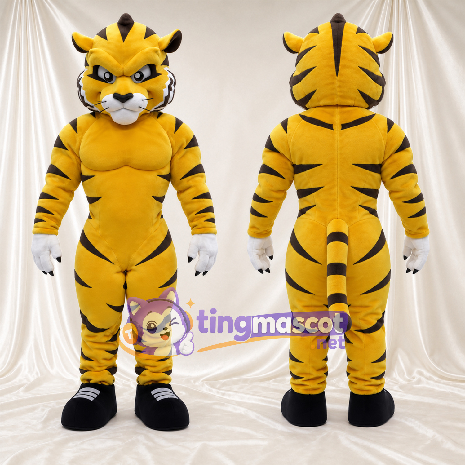 Costume de mascotte Tigre – jaune Costume de mascotte Tigre – jaune