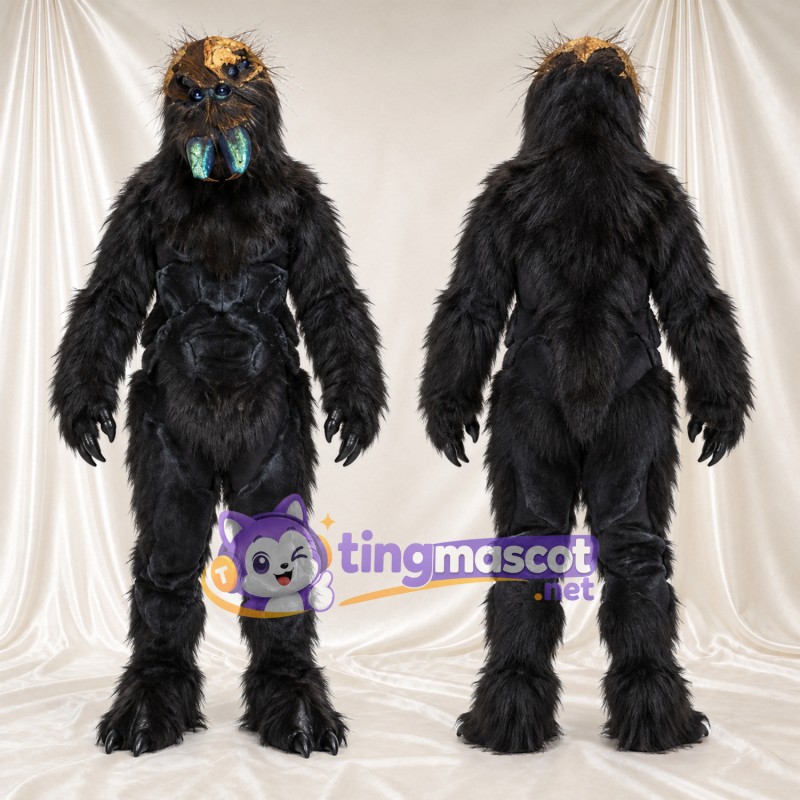 Black Monster Mascot Costume