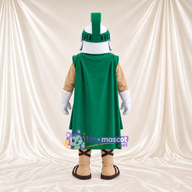 Maskottchenkostüm Römischer Soldat – grün – Tunika (grün); Helm Maskottchenkostüm Römischer Soldat – grün – Tunika (grün); Helm