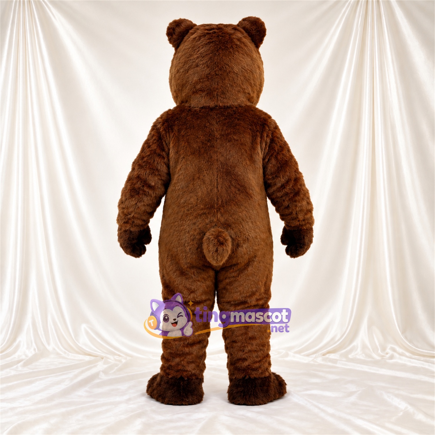 Maskottchenkostüm Bär – braun – Lange Schnauze; Offener Mund Maskottchenkostüm Bär – braun – Lange Schnauze; Offener Mund