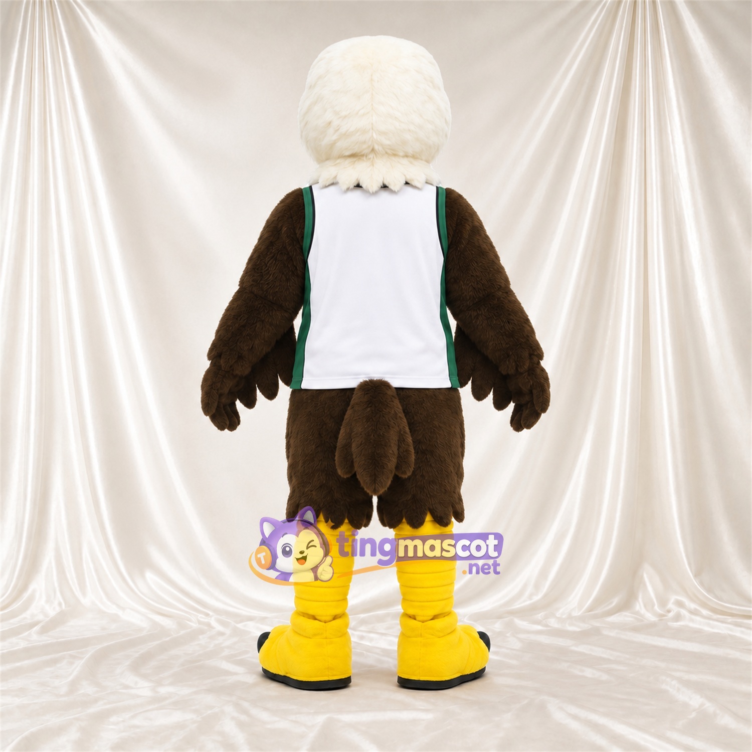 Maskottchenkostüm Adler – braun – Hemd (weiß) Maskottchenkostüm Adler – braun – Hemd (weiß)