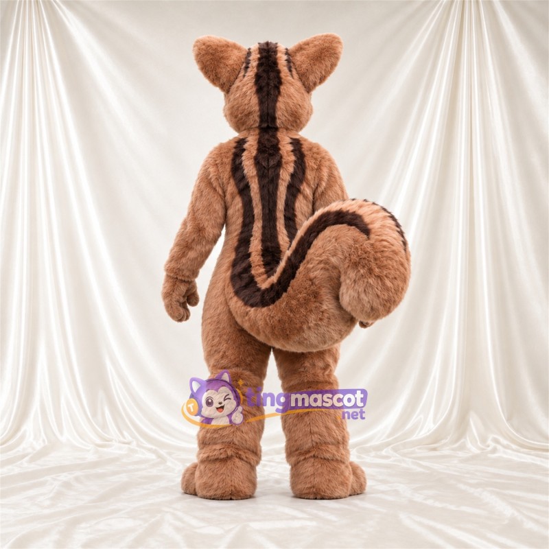 Brown Chipmunk Mascot Costume - Striped Back and Bushy Tail Brown Chipmunk Mascot Costume - Striped Back and Bushy Tail