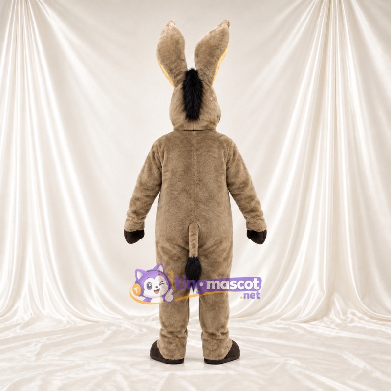 Costume de mascotte Âne – brun clair – Ventre (crème) Costume de mascotte Âne – brun clair – Ventre (crème)