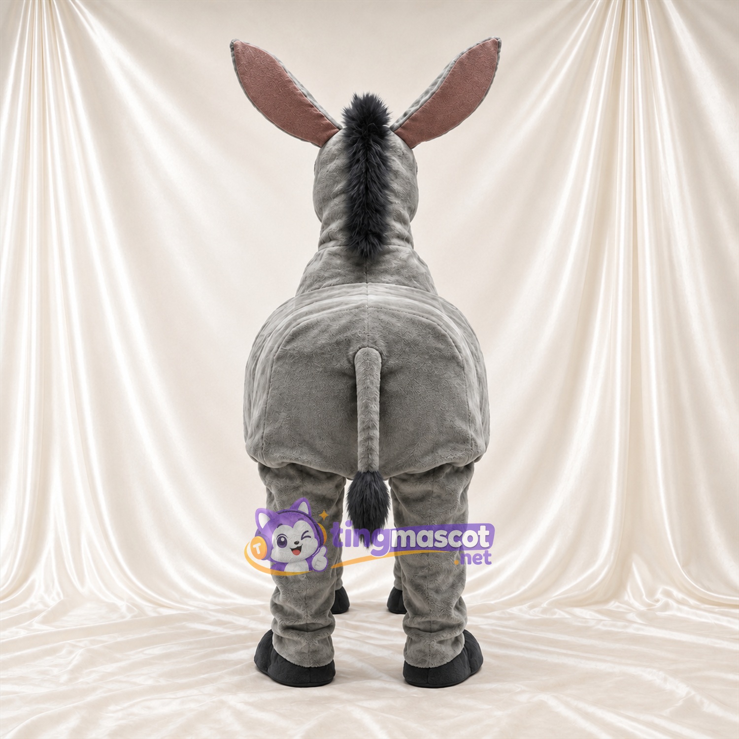 Costume de mascotte Âne – gris – Longues oreilles Costume de mascotte Âne – gris – Longues oreilles
