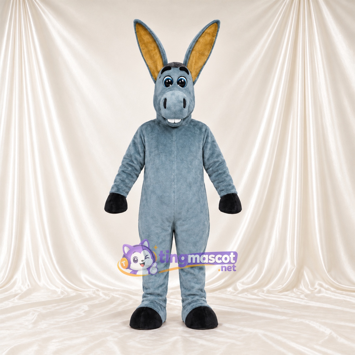 Blue Donkey Mascot Costume Blue Donkey Mascot Costume