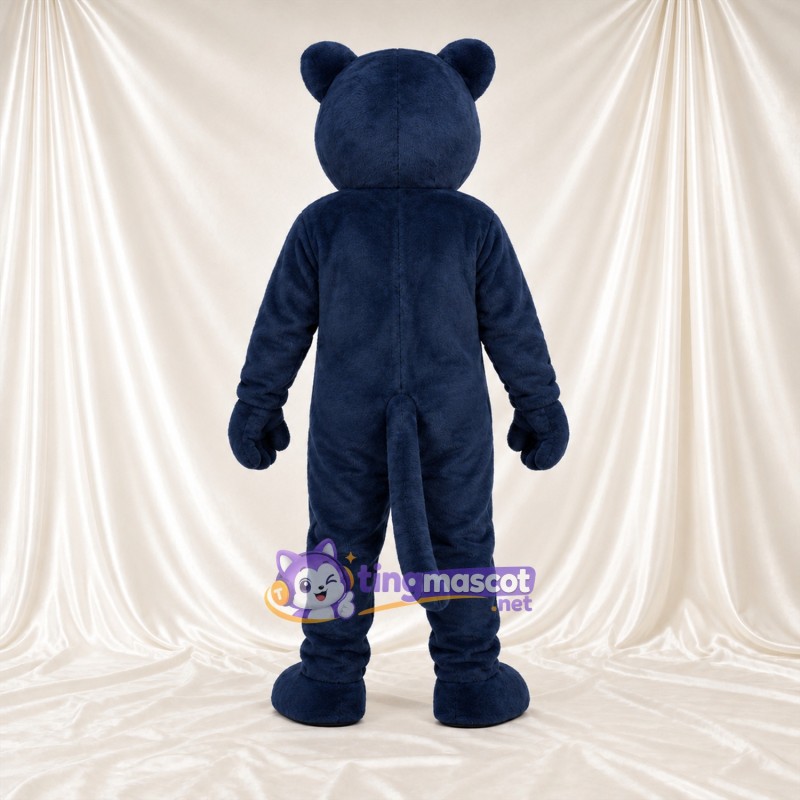 Costume de mascotte Panthère – bleu – Nez (rose); Crocs pointus Costume de mascotte Panthère – bleu – Nez (rose); Crocs pointus