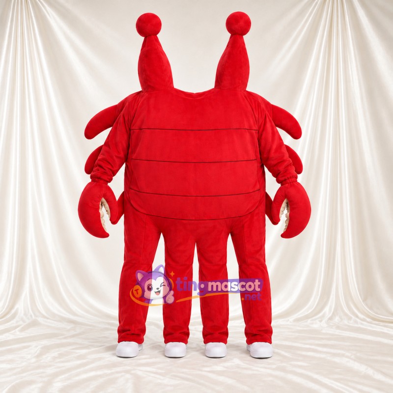 Costume de mascotte Homard – rouge – Jambes; Bouts des orteils (blanc) Costume de mascotte Homard – rouge – Jambes; Bouts des orteils (blanc)