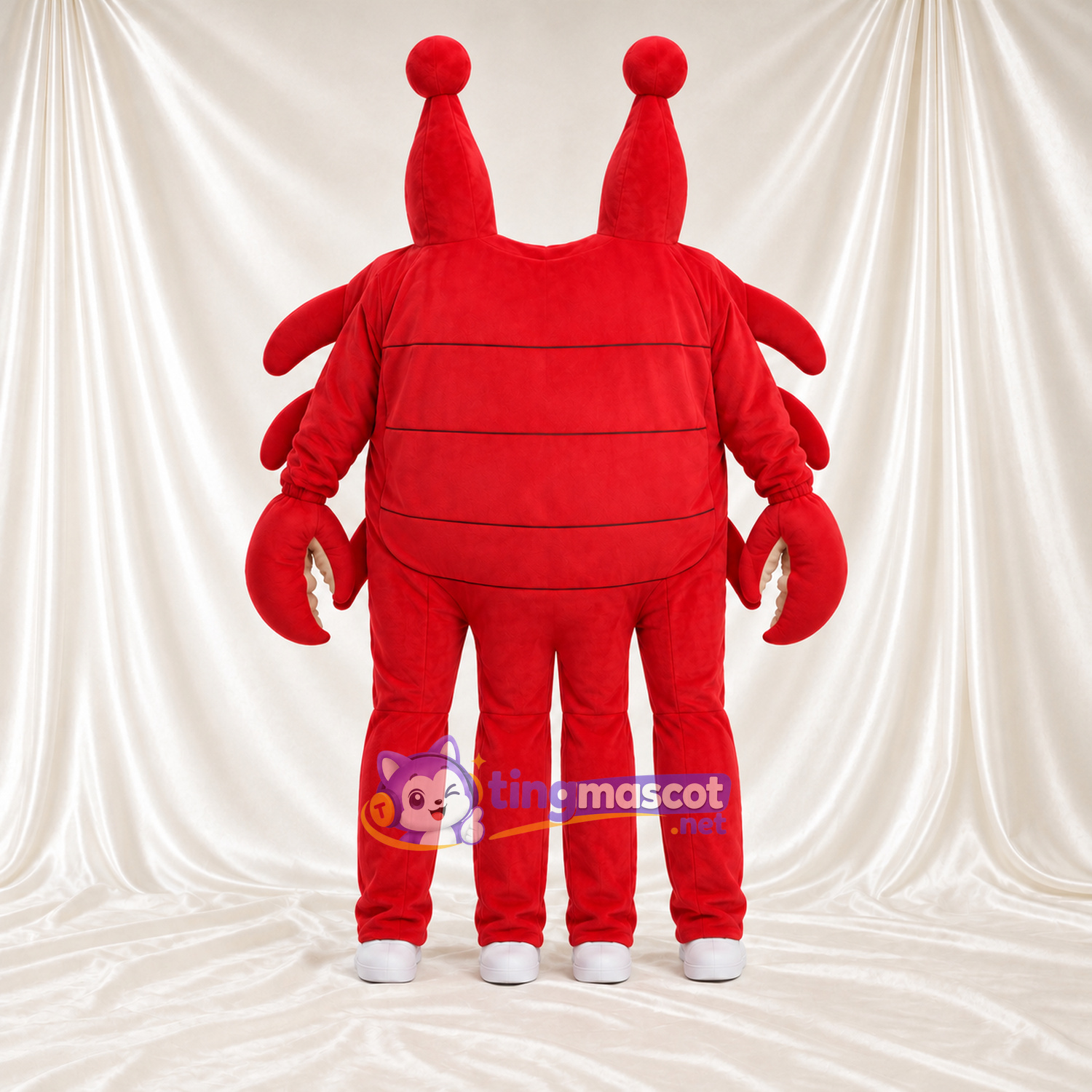 Costume de mascotte Homard – rouge – Jambes; Bouts des orteils (blanc) Costume de mascotte Homard – rouge – Jambes; Bouts des orteils (blanc)