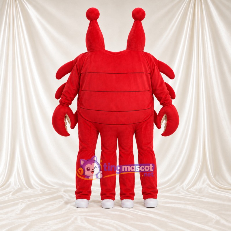 Costume de mascotte Homard – rouge – Jambes; Bouts des orteils (blanc) Costume de mascotte Homard – rouge – Jambes; Bouts des orteils (blanc)