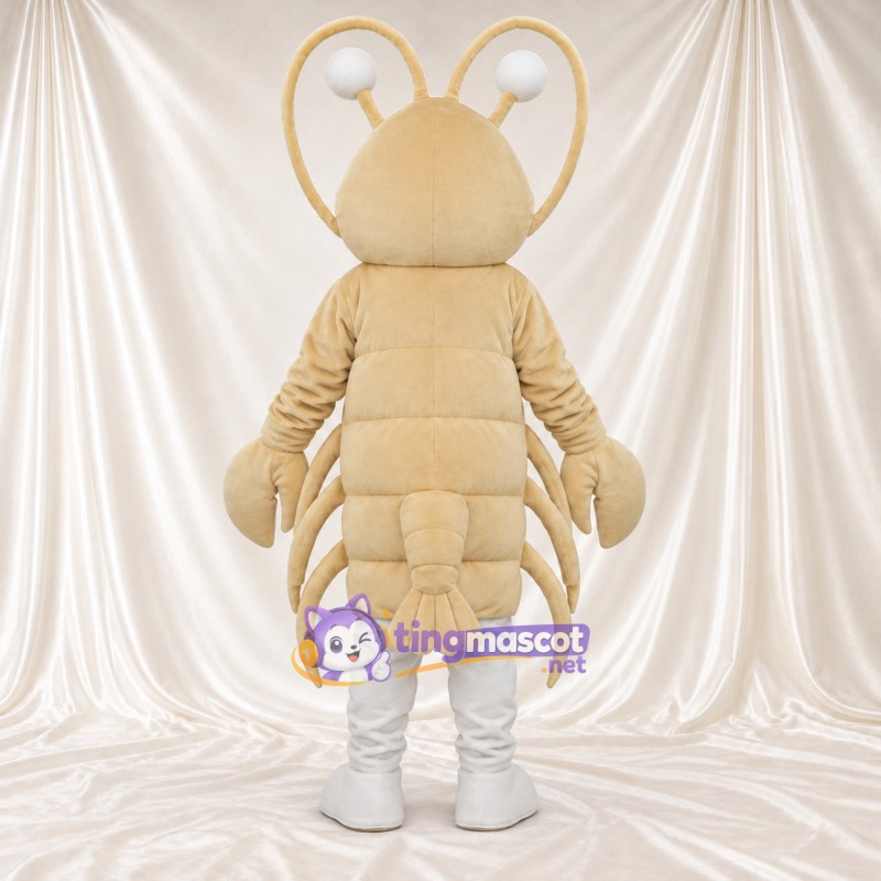 Costume de mascotte Homard – crème – Ventre; Antennes Costume de mascotte Homard – crème – Ventre; Antennes