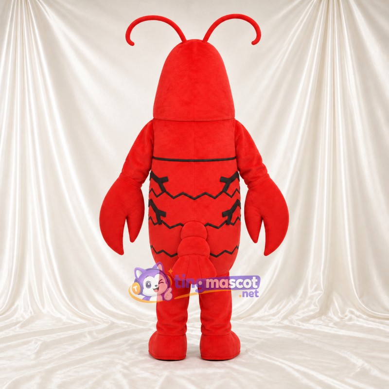 Maskottchenkostüm Hummer – rot – Fühler; Bart (weiß) Maskottchenkostüm Hummer – rot – Fühler; Bart (weiß)
