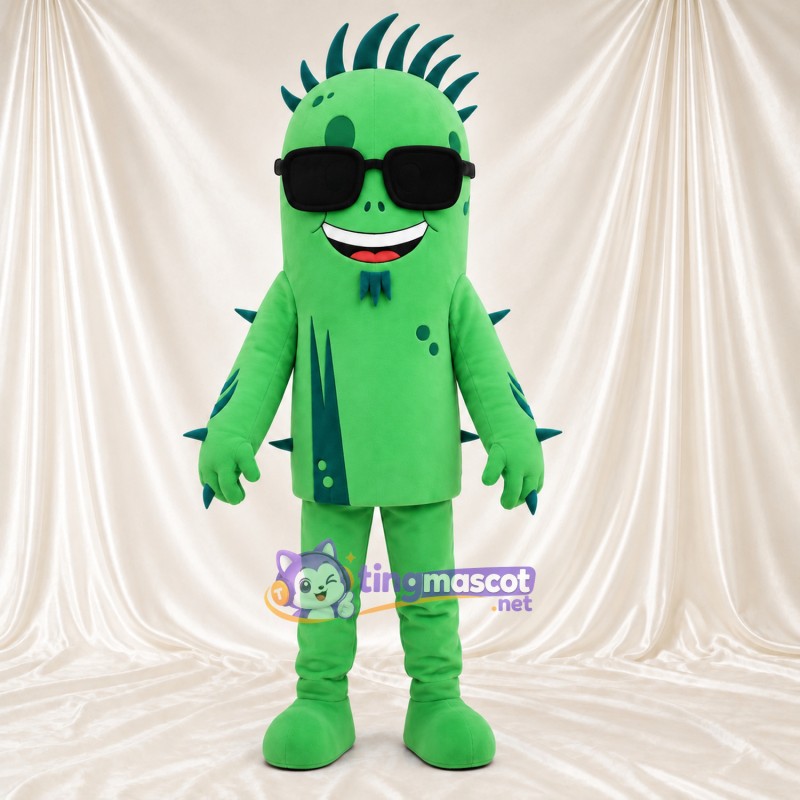 Maskottchenkostüm Außerirdischer – grün – Sonnenbrille Maskottchenkostüm Außerirdischer – grün – Sonnenbrille