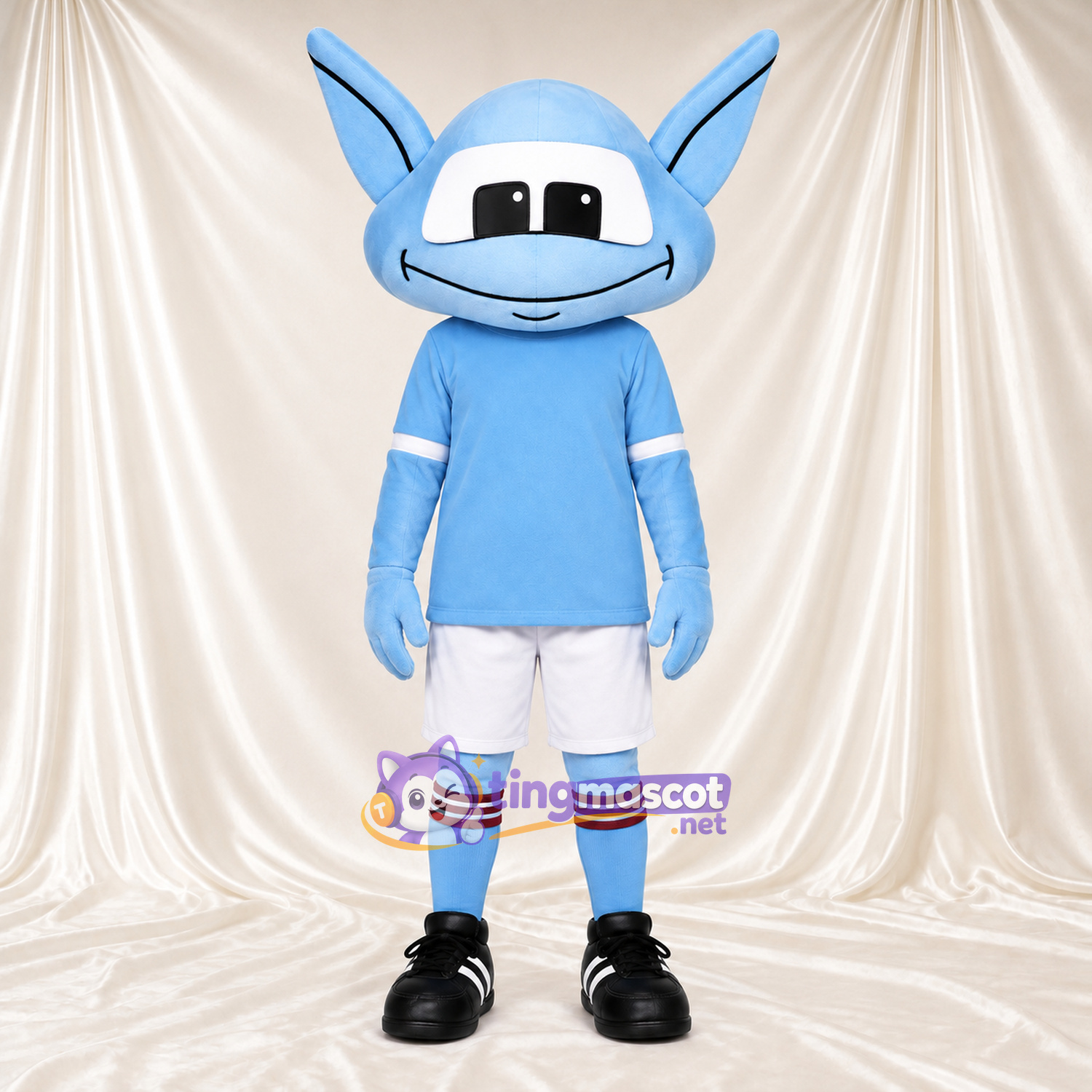 Blue Alien Mascot Costume - White Shorts Blue Alien Mascot Costume - White Shorts
