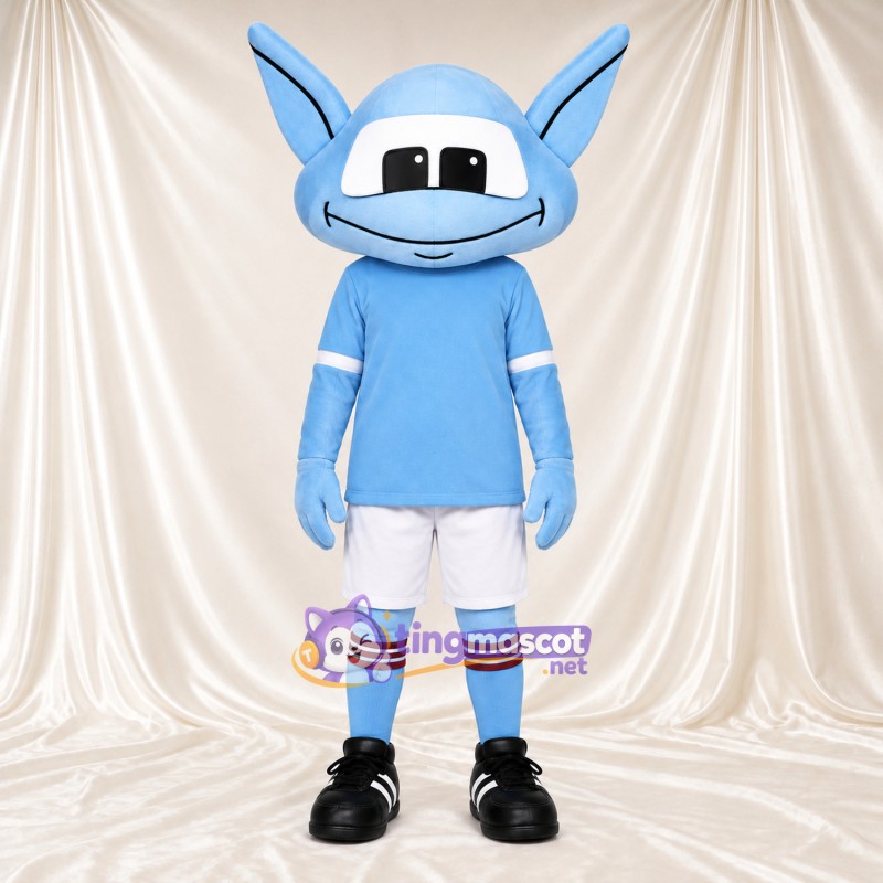 Blue Alien Mascot Costume - White Shorts Blue Alien Mascot Costume - White Shorts