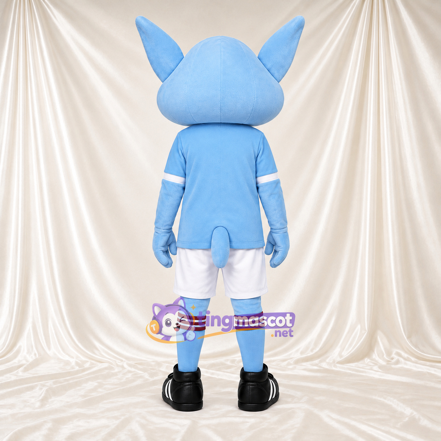 Blue Alien Mascot Costume - White Shorts Blue Alien Mascot Costume - White Shorts