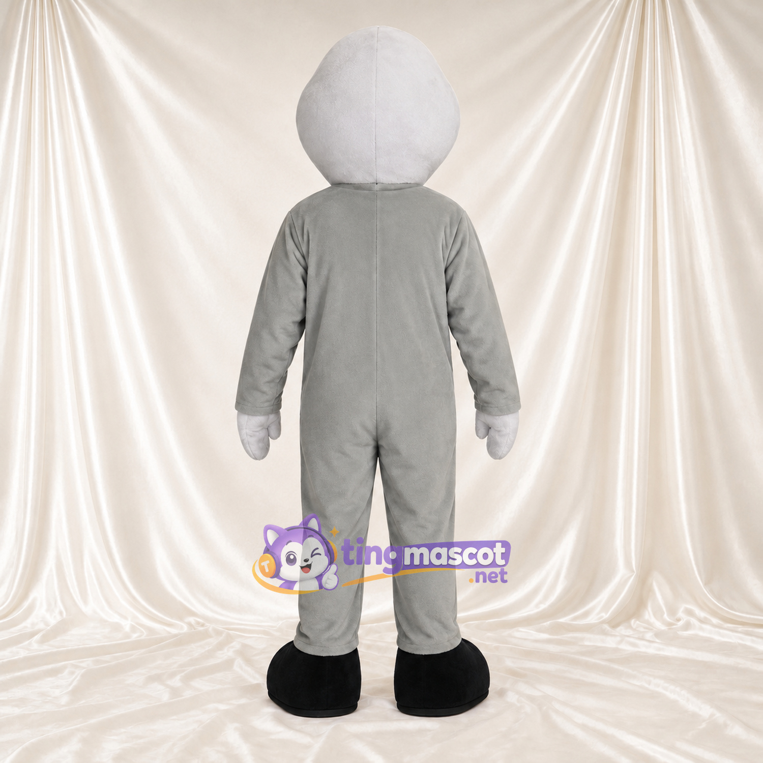 Costume de mascotte Extraterrestre – gris – Tête (blanc) Costume de mascotte Extraterrestre – gris – Tête (blanc)