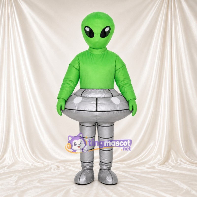 Maskottchenkostüm Außerirdischer – grün – Outfit Maskottchenkostüm Außerirdischer – grün – Outfit