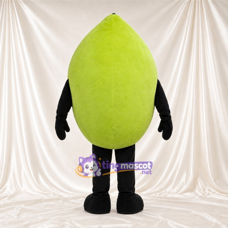 Green Lemon Mascot Costume Green Lemon Mascot Costume