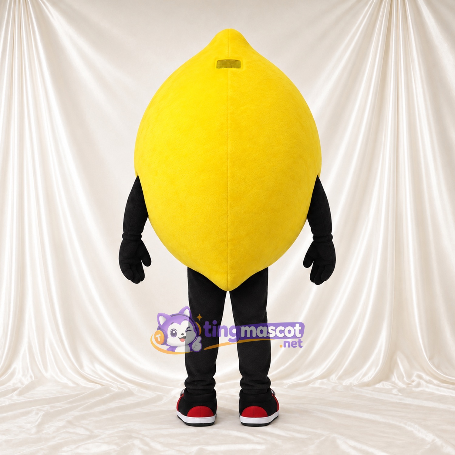Costume de mascotte Citron – jaune – Jambes (noir) Costume de mascotte Citron – jaune – Jambes (noir)