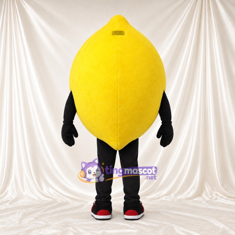Costume de mascotte Citron – jaune – Jambes (noir) Costume de mascotte Citron – jaune – Jambes (noir)