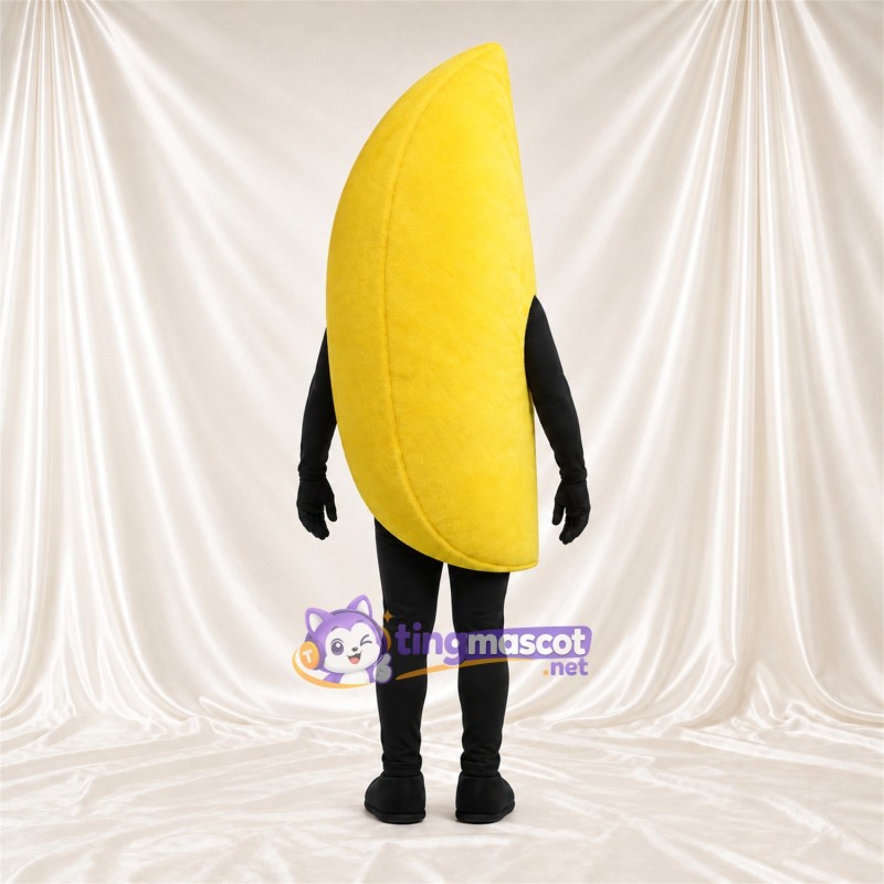 Costume de mascotte Citron – jaune – Forme de quartier Costume de mascotte Citron – jaune – Forme de quartier