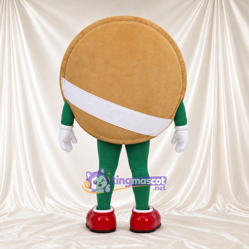 Tan Sandwich Mascot Costume Tan Sandwich Mascot Costume