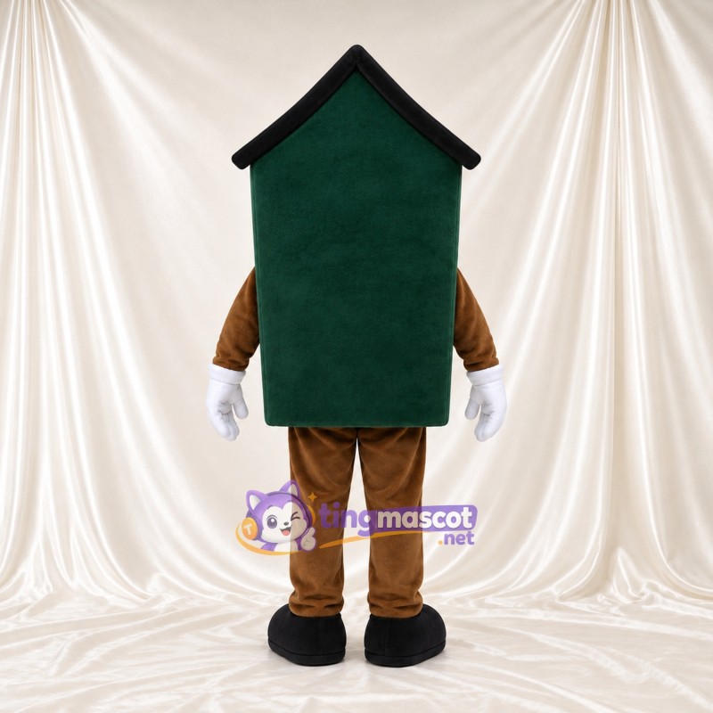 Green House Mascot Costume Green House Mascot Costume