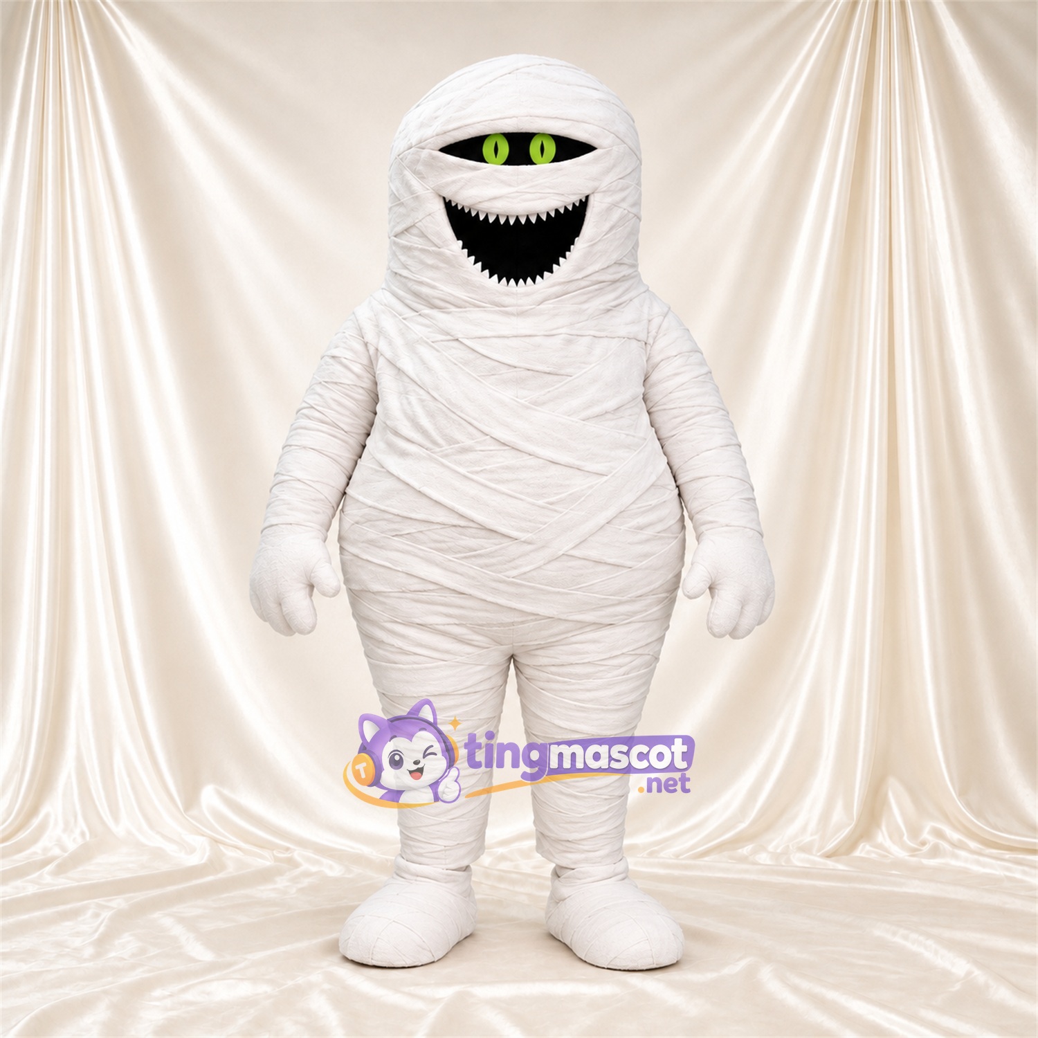 Maskottchenkostüm Mumie – weiß Maskottchenkostüm Mumie – weiß