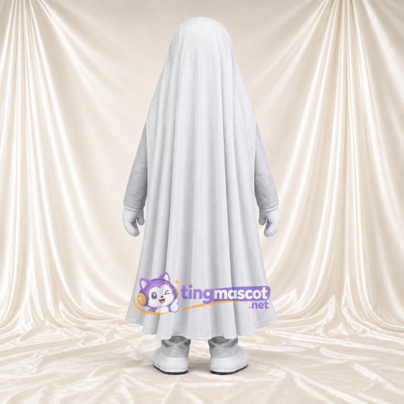 Costume de mascotte Fantôme – blanc – Costume (blanc); Cape Costume de mascotte Fantôme – blanc – Costume (blanc); Cape