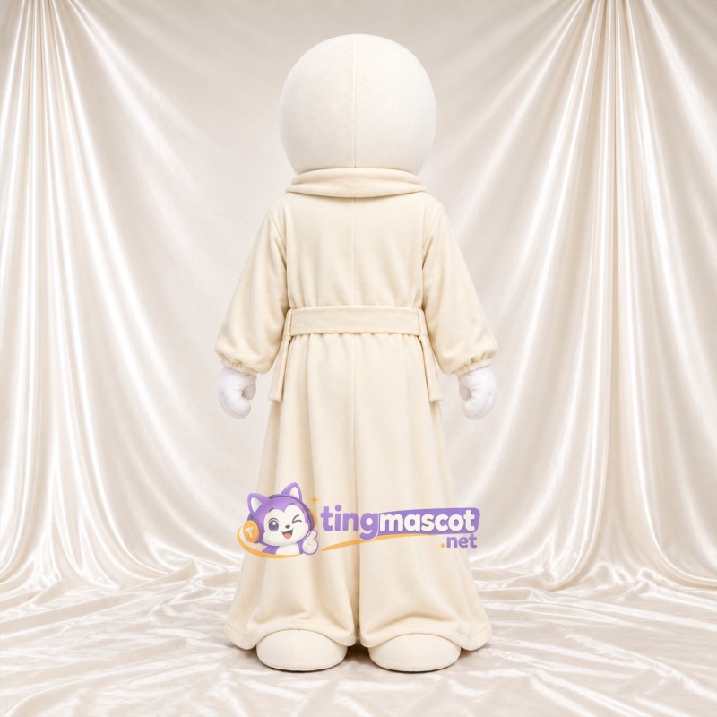Maskottchenkostüm Geist – creme – Robe; Kopf Maskottchenkostüm Geist – creme – Robe; Kopf