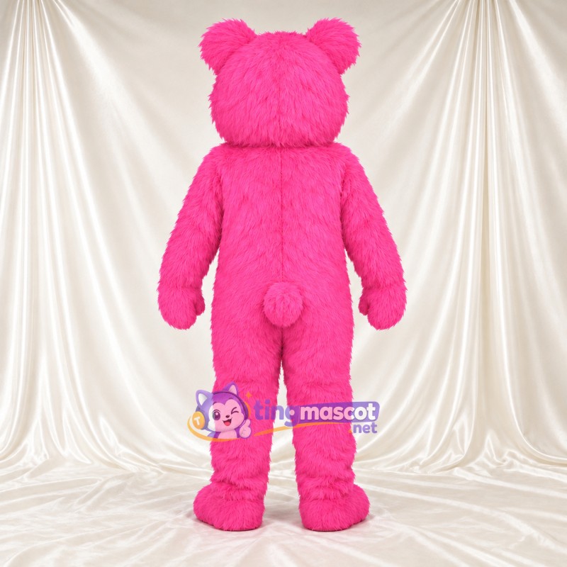Maskottchenkostüm Bär – rosa – Bauch Maskottchenkostüm Bär – rosa – Bauch