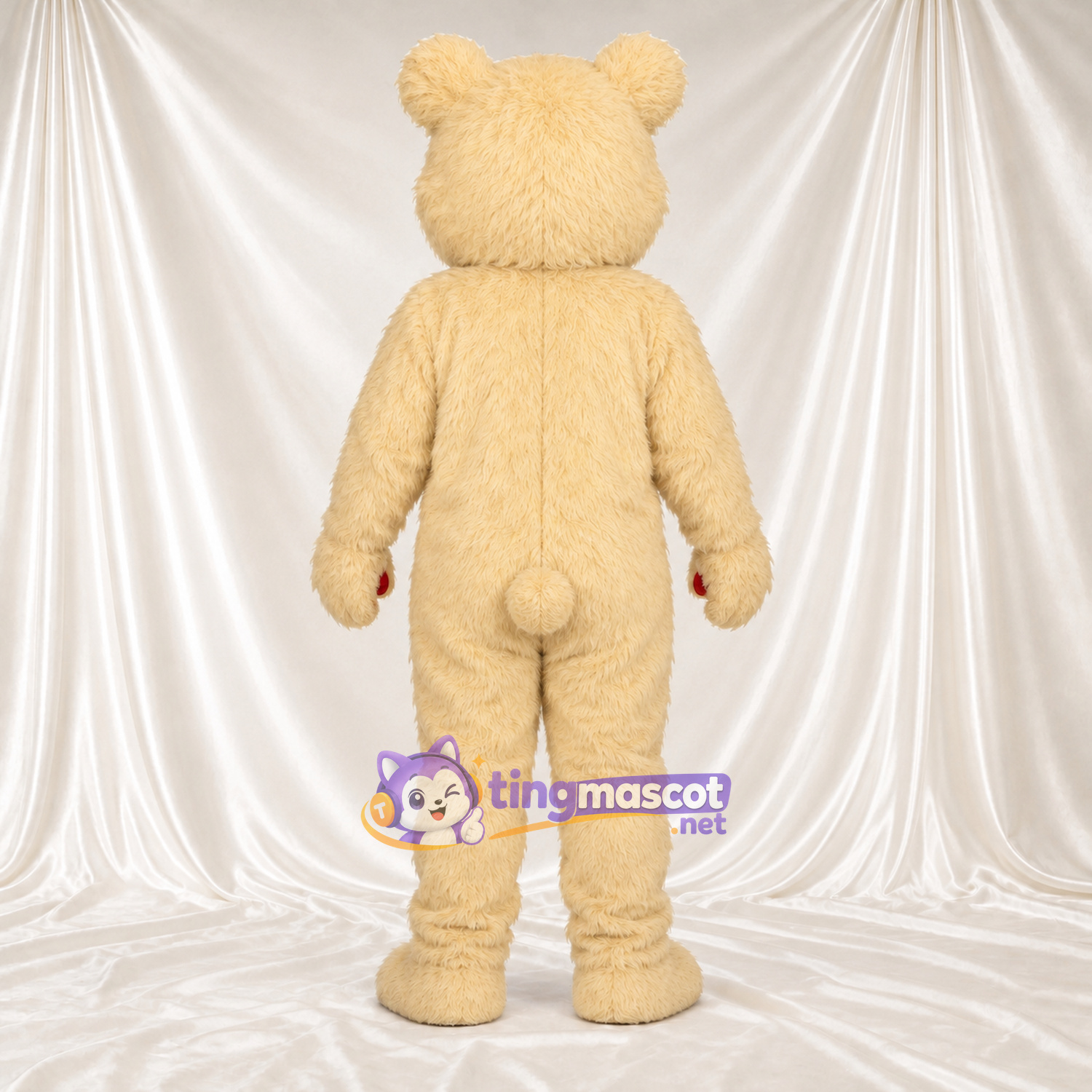Costume de mascotte Ours – crème – Ventre Costume de mascotte Ours – crème – Ventre