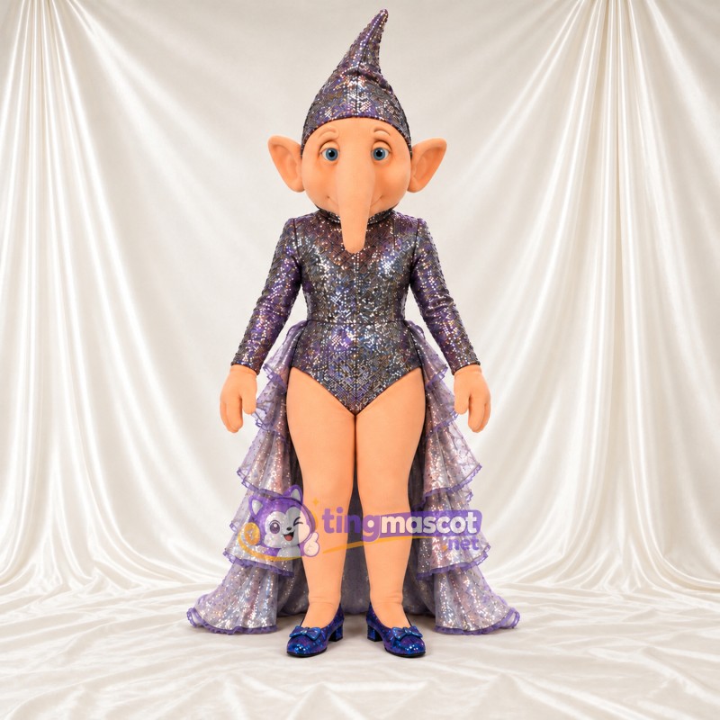 Costume de mascotte Bouffon – violet – Tenue Costume de mascotte Bouffon – violet – Tenue