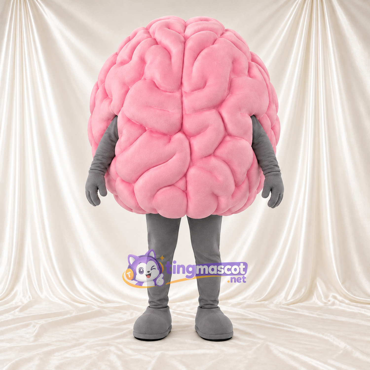 Costume de mascotte Cerveau – rose Costume de mascotte Cerveau – rose