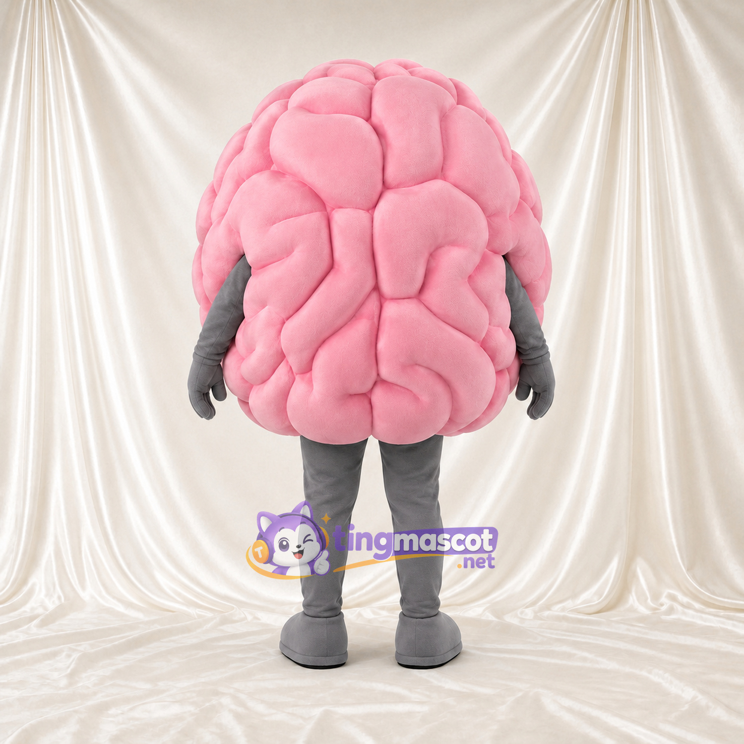 Costume de mascotte Cerveau – rose Costume de mascotte Cerveau – rose